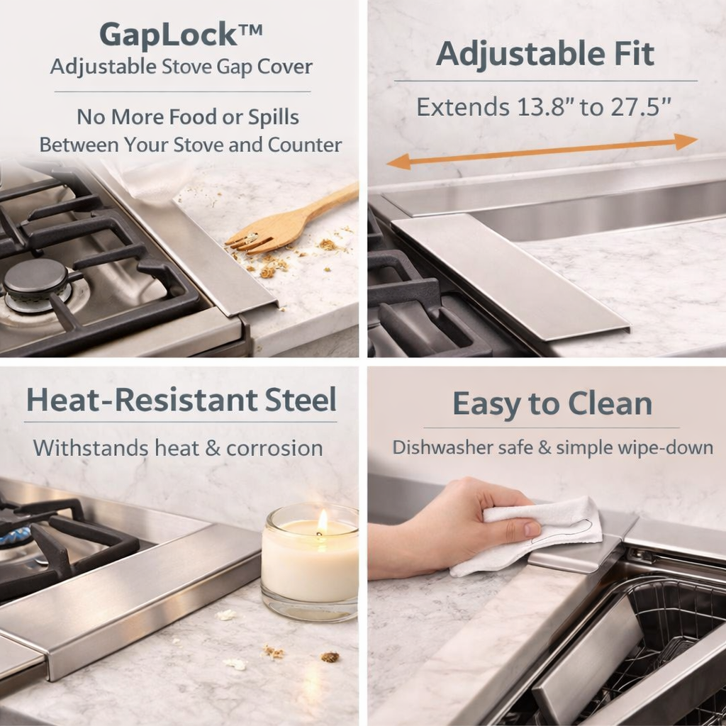 GapLock™ Adjustable Stove Gap Cover