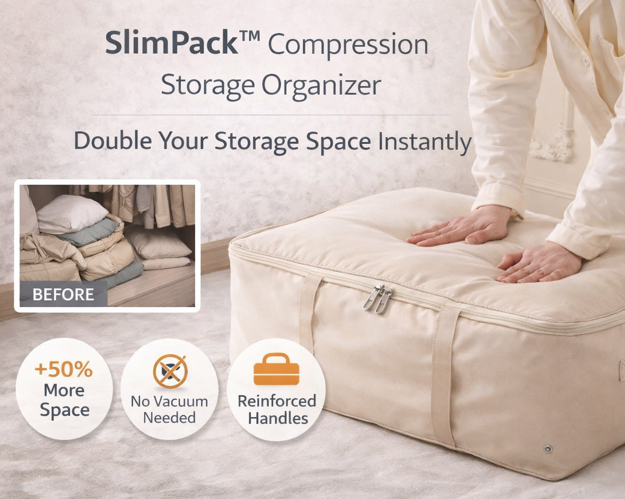 SlimPack™ Space-Saving Compression Storage Bag